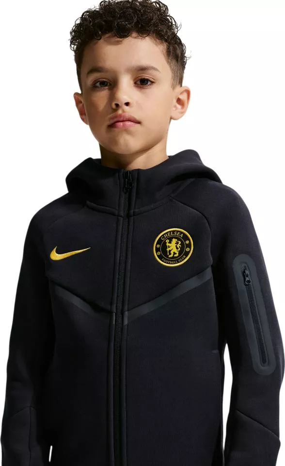Gyerek kapucnis focipulóver Nike Chelsea FC Tech Fleece