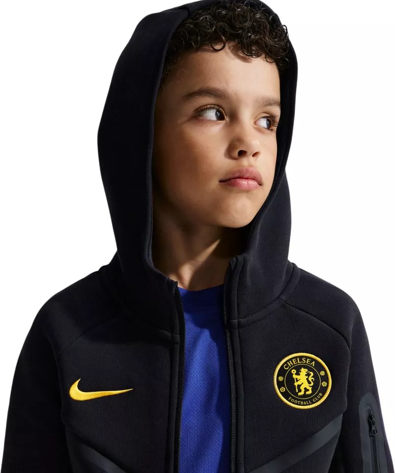 Gyerek kapucnis focipulóver Nike Chelsea FC Tech Fleece