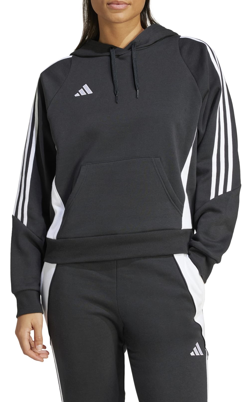 Sweatshirt med hætte adidas TIRO24 SWHOOD W