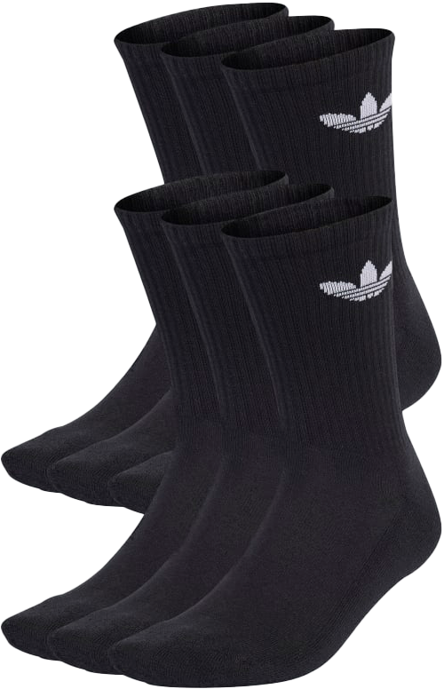 Ponožky adidas TREFOIL CUSHION CREW 6 pcs