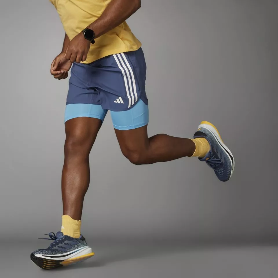 Pánské běžecké kraťasy 2 v 1 adidas Own the Run 3-Stripes