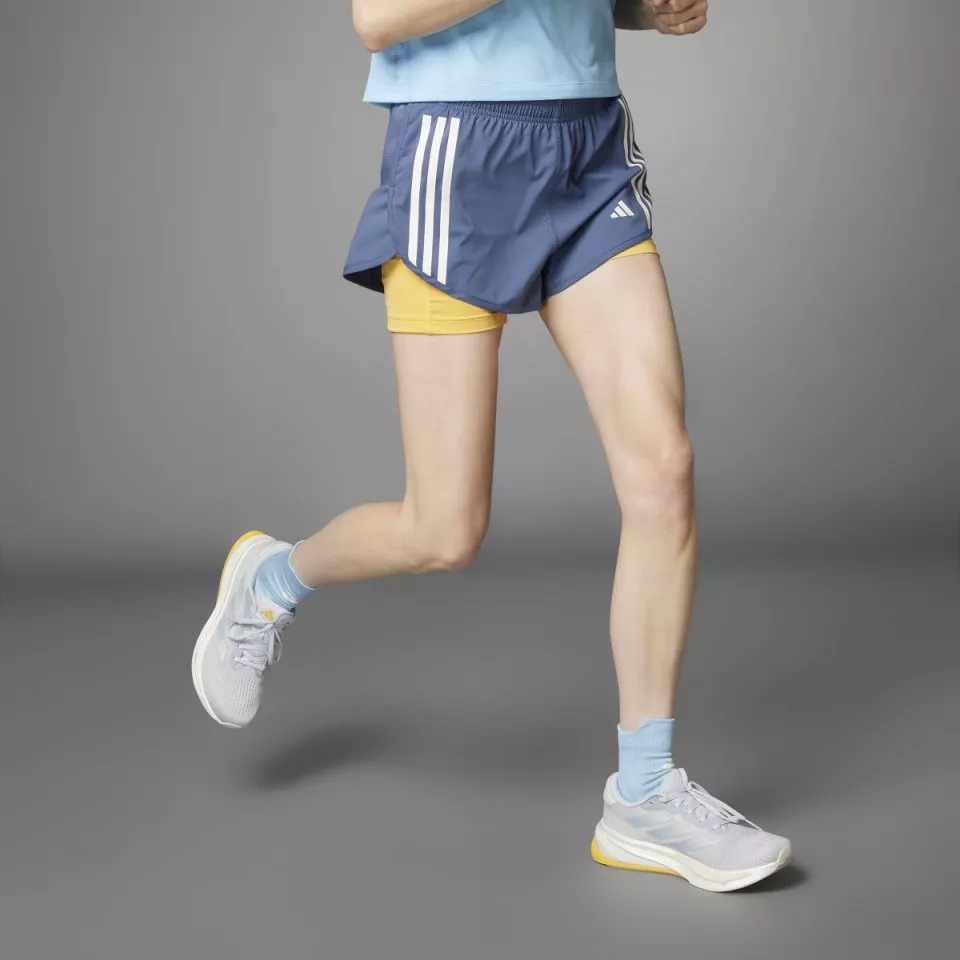 Dámské běžecké kraťasy 2 v 1 adidas Own the Run 3-Stripes
