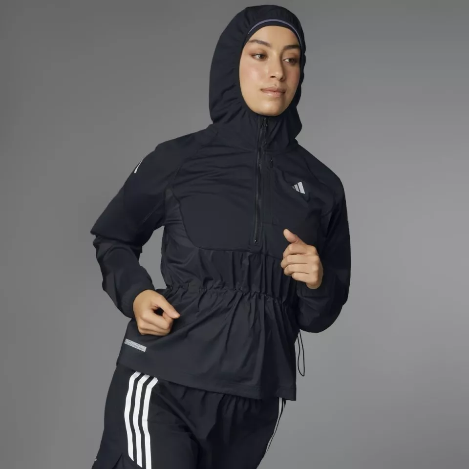 Dámská běžecká bunda s kapucí adidas Ultimate