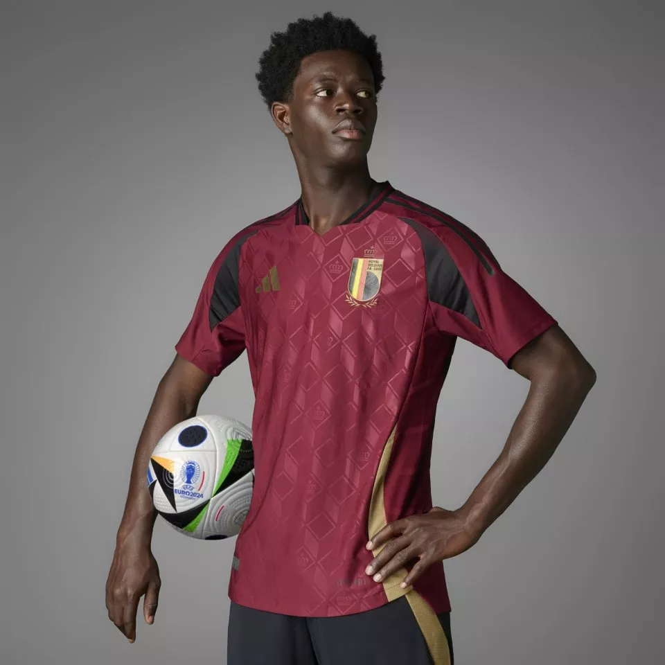 Pánský dres s krátkým rukávem adidas Belgie 2024, zápasový/domácí