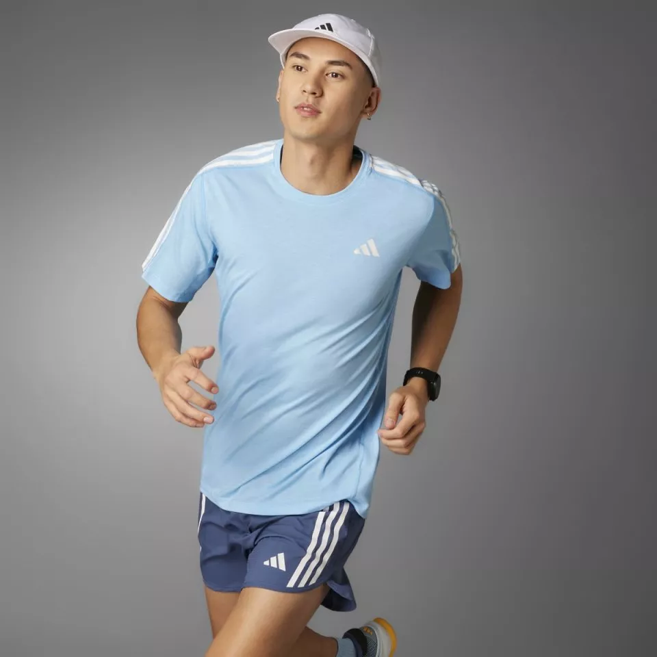 Tee-shirt adidas Own the Run 3-Stripes