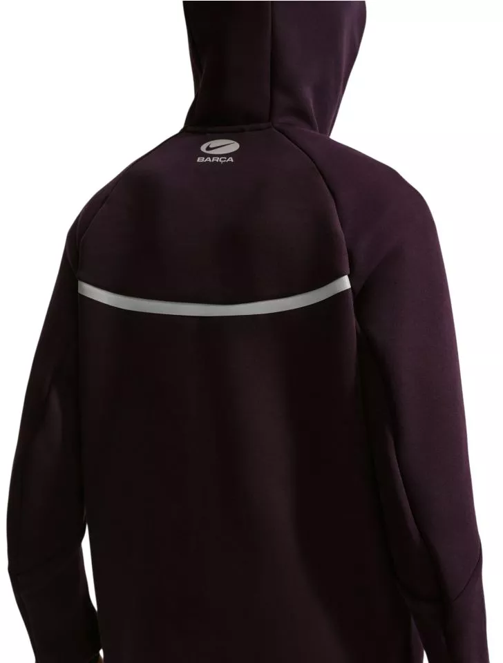 Hanorac de fotbal pentru bărbați, cu glugă și fermoar pe toată lungimea Nike FC Barcelona Tech Fleece Windrunner