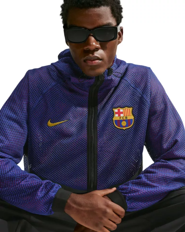 Nike Dri-FIT FC Barcelona Anthem Kapucnis kabát