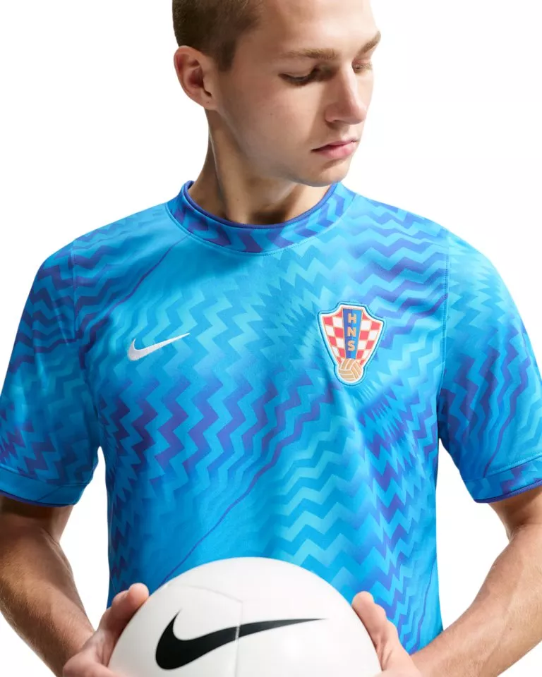Męska koszulka piłkarska przedmeczowa z krótkim rękawem Nike Dri-FIT Chorvatsko 2026