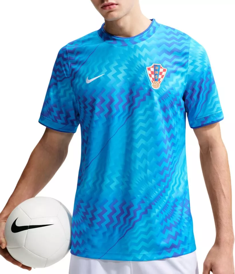 Męska koszulka piłkarska przedmeczowa z krótkim rękawem Nike Dri-FIT Chorvatsko 2026
