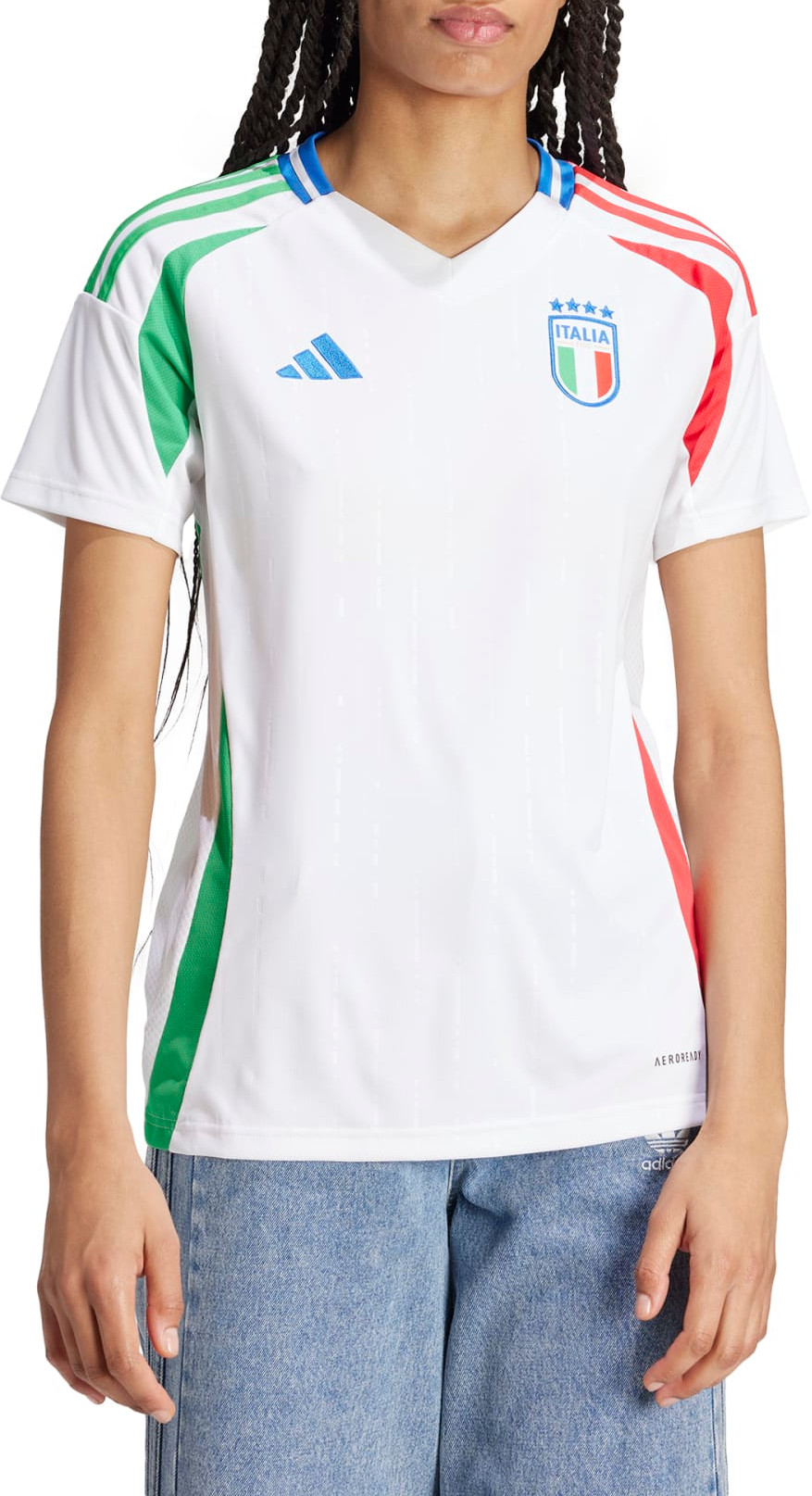 Dámský domácí dres s krátkým rukávem adidas italské reprezentace 2024