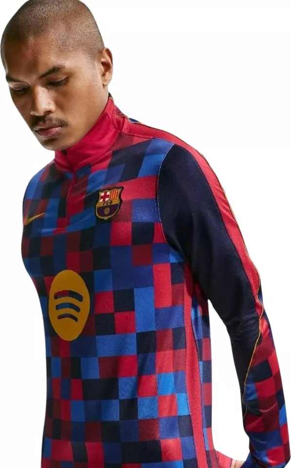 Pánsky domáci predzápasový tréningový top s dlhým rukávom Nike Dri-FIT FC Barcelona Strike 2026/27