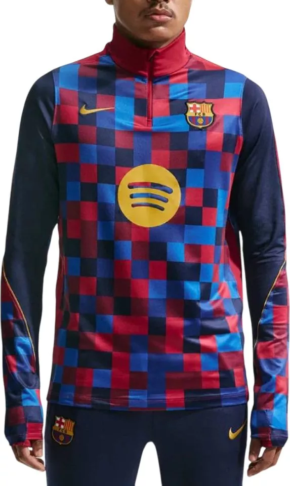 Pánsky domáci predzápasový tréningový top s dlhým rukávom Nike Dri-FIT FC Barcelona Strike 2026/27