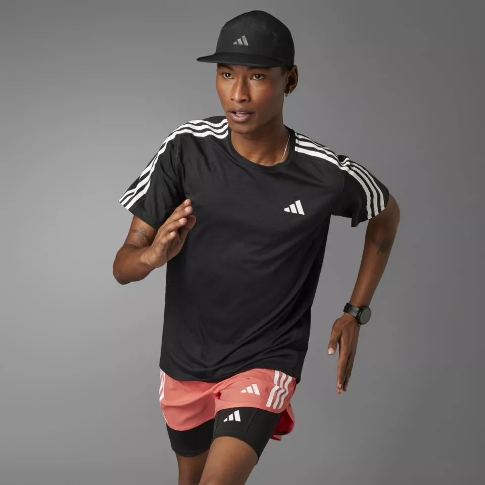 podkoszulek adidas Own the Run 3-Stripes