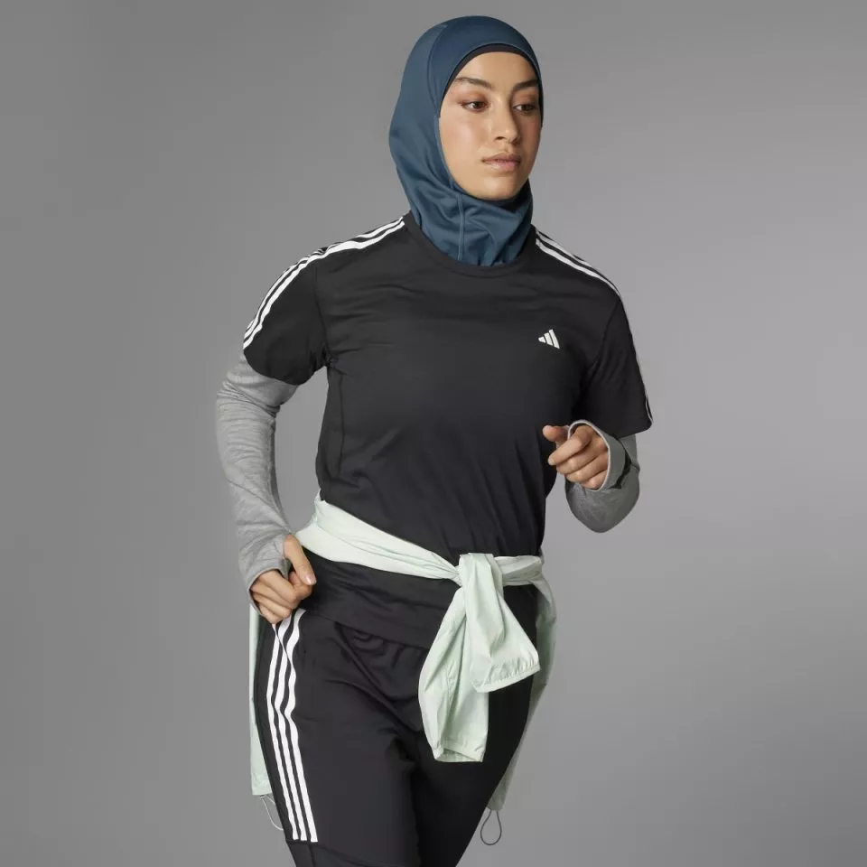 Dámské běžecké tričko s krátkým rukávem adidas Own The Run 3-Stripes