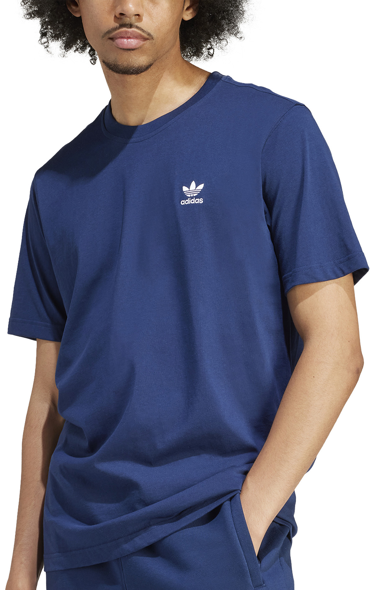 Adidas trefoil best sale t shirt navy