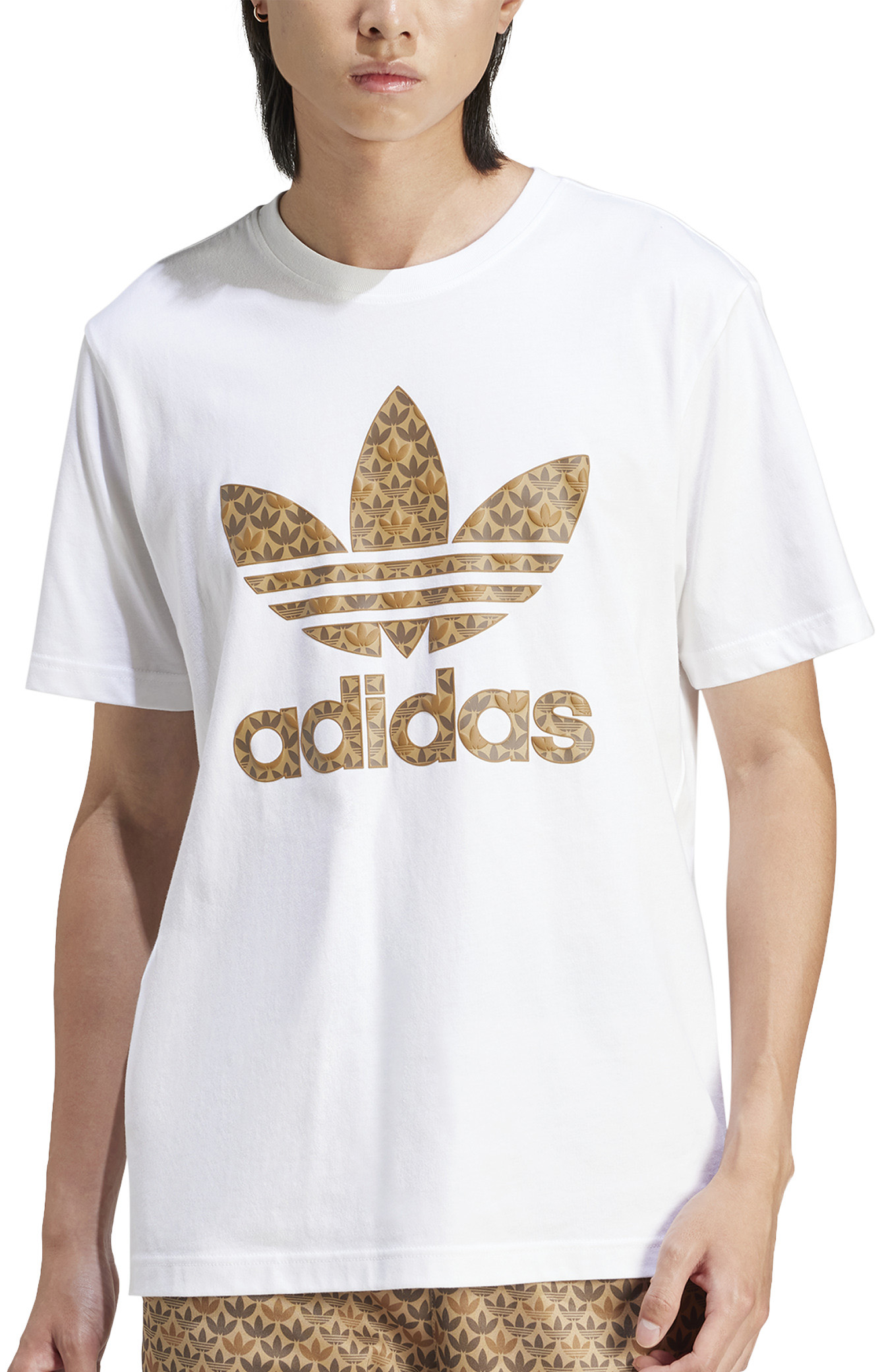 Tricou adidas Originals Monogram Graphic T-Shirt Weiss