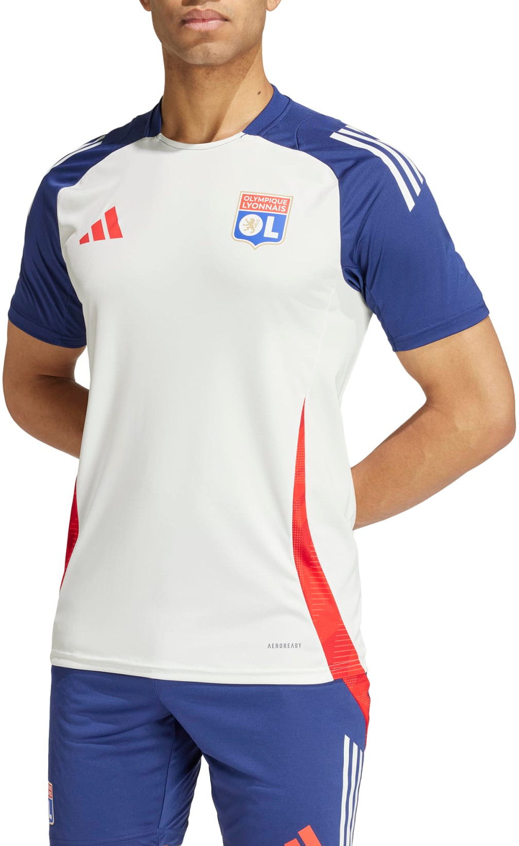 Pánský tréninkový dres s krátkým rukávem adidas Olympique Lyon Tiro 24 Training