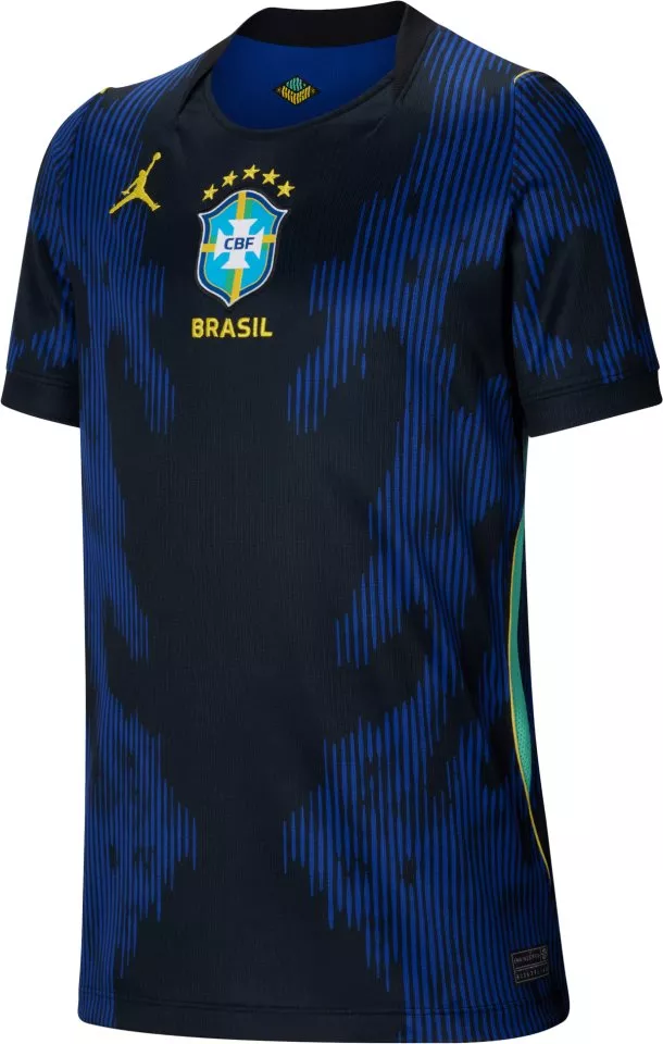 Camiseta de fútbol Jordan Dri-FIT Brazil Stadium Away 2026 Kids