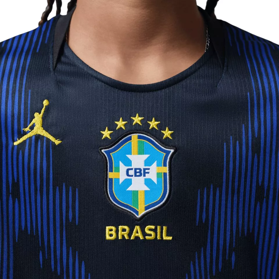 Camiseta de fútbol Jordan Dri-FIT Brazil Stadium Away 2026 Kids