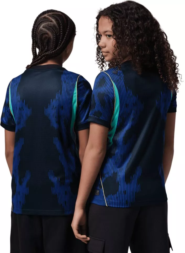 Camiseta de fútbol Jordan Dri-FIT Brazil Stadium Away 2026 Kids