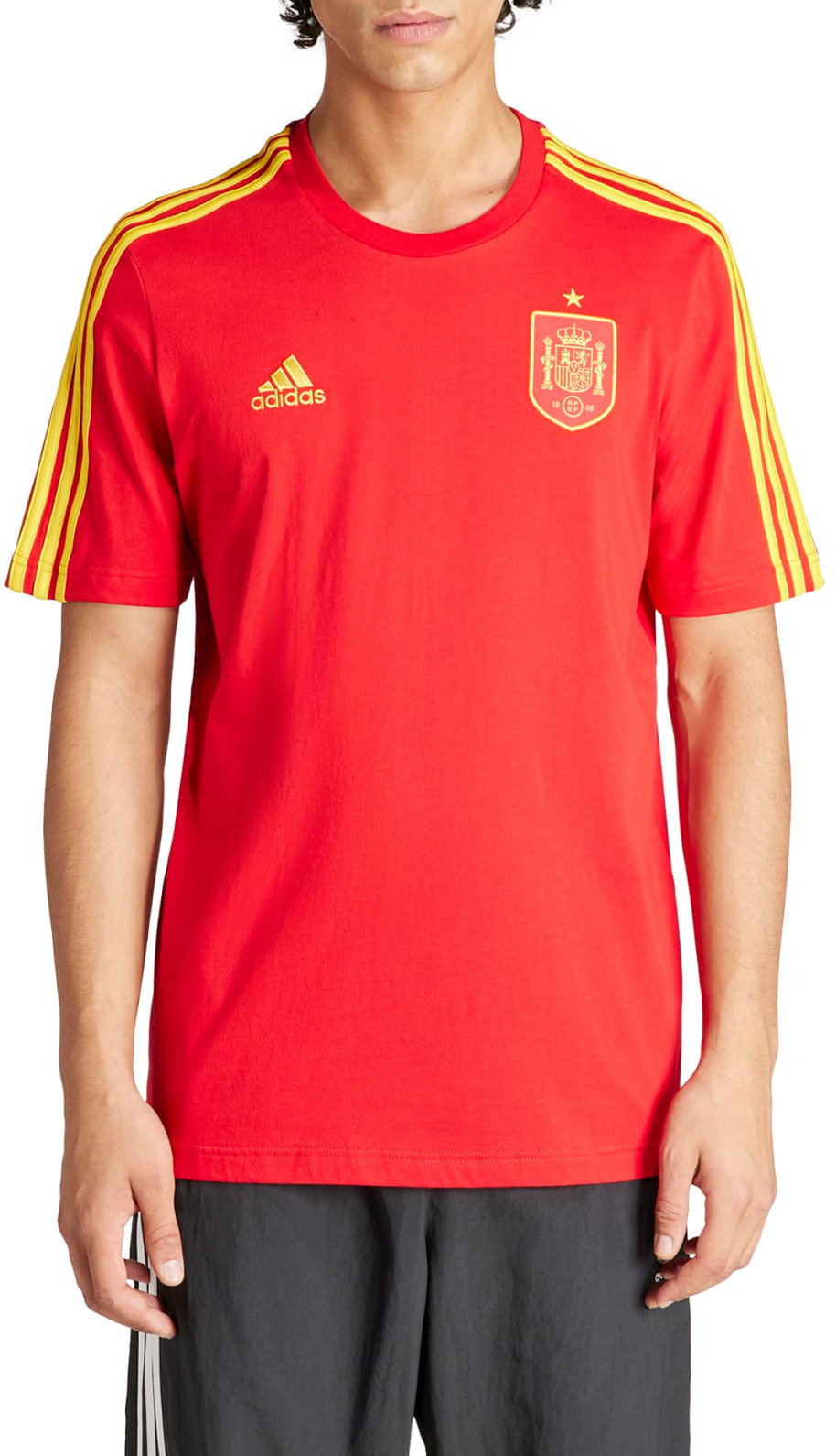 Pánské tričko s krátkým rukávem adidas Španělsko DNA 3-Stripes