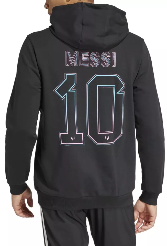 Sweatshirt med huva adidas MESSI N10 HOODIE