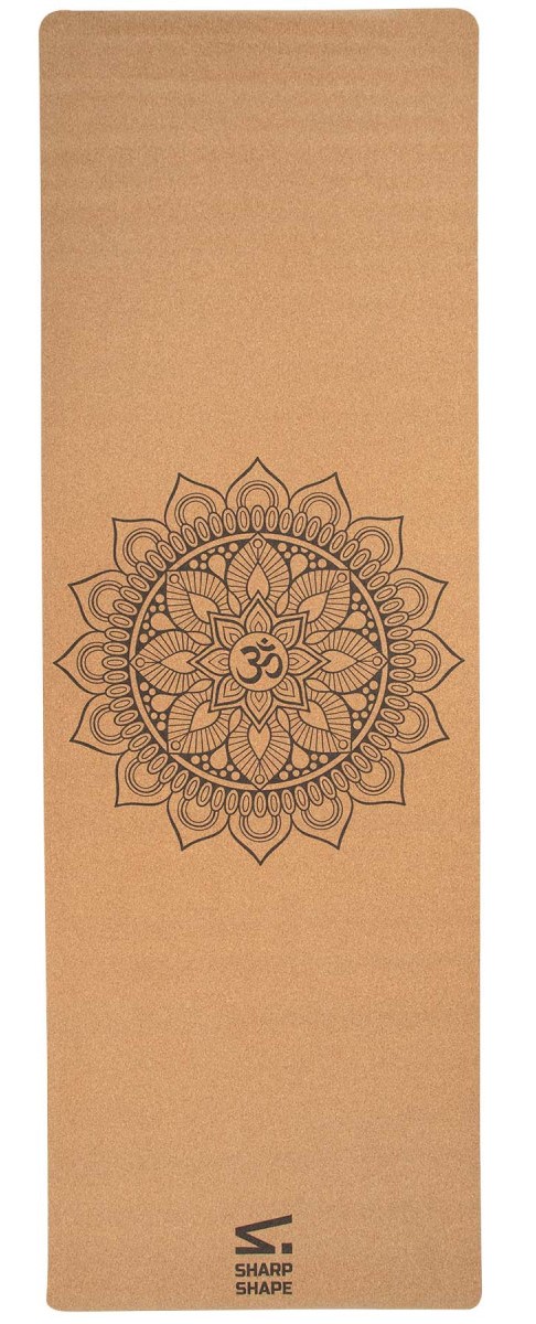 Cork Travel Yoga Mat Sharp Shape Mandala