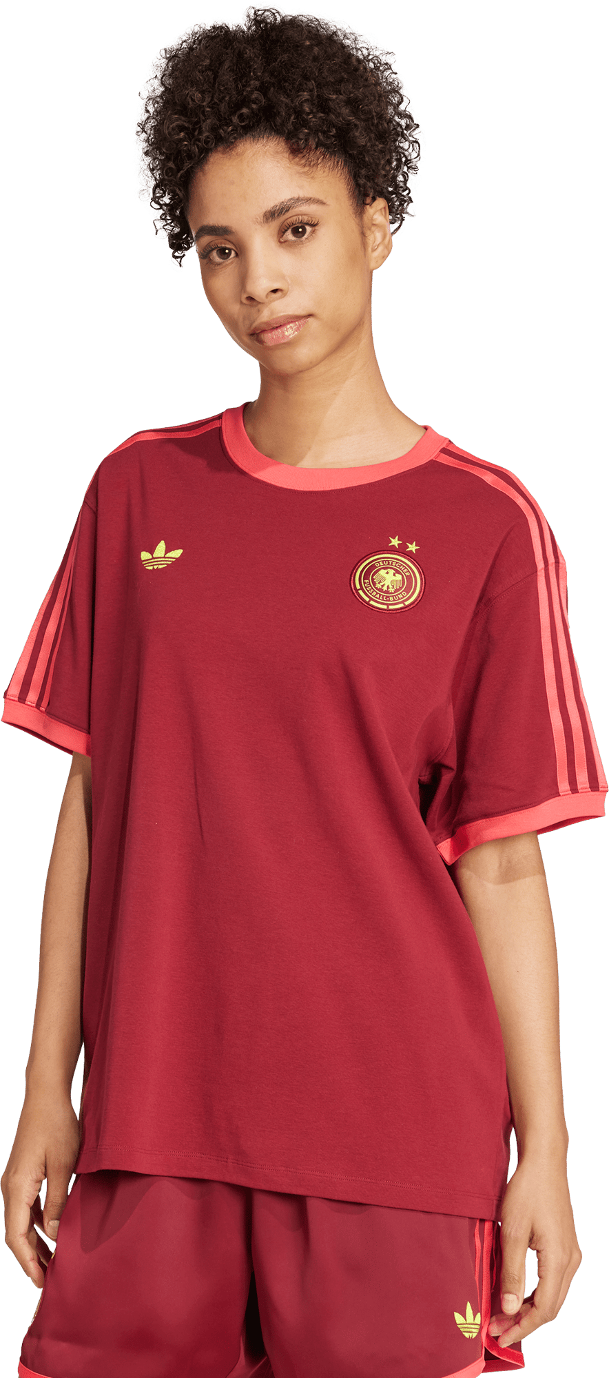 ★ adidas★ German Tea Burgundy JJ0350 T-shirt adidas Originals DFB TEE - 11teamsports.ie