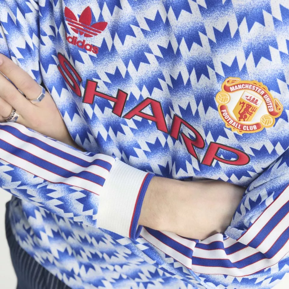 Bluza cu maneca lunga adidas Originals Manchester United Away Long Sleeve 1990/92