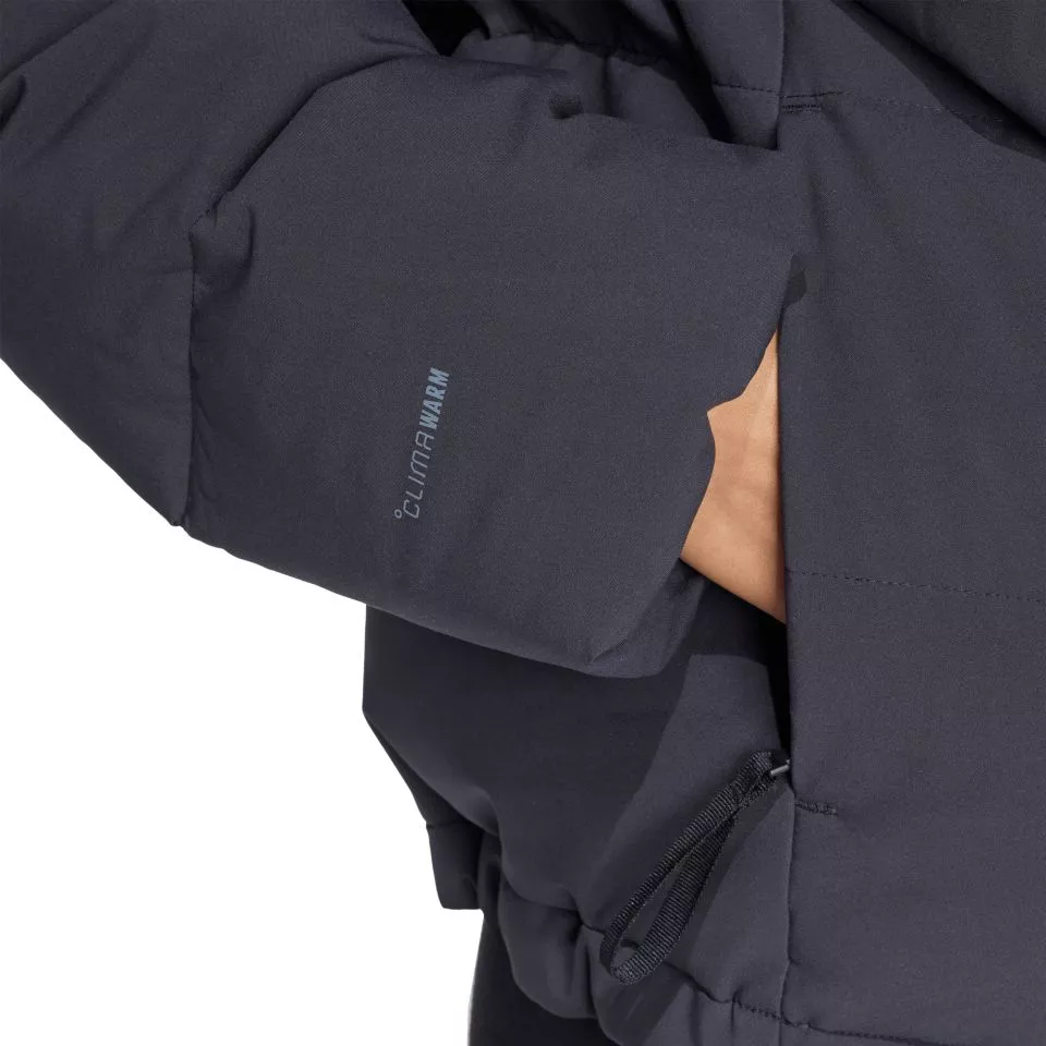 Kurtka z kapturem adidas Helionic Relaxed Down Women