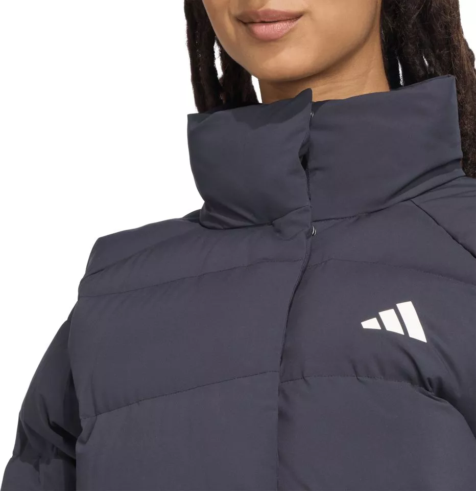 Kurtka z kapturem adidas Helionic Relaxed Down Women