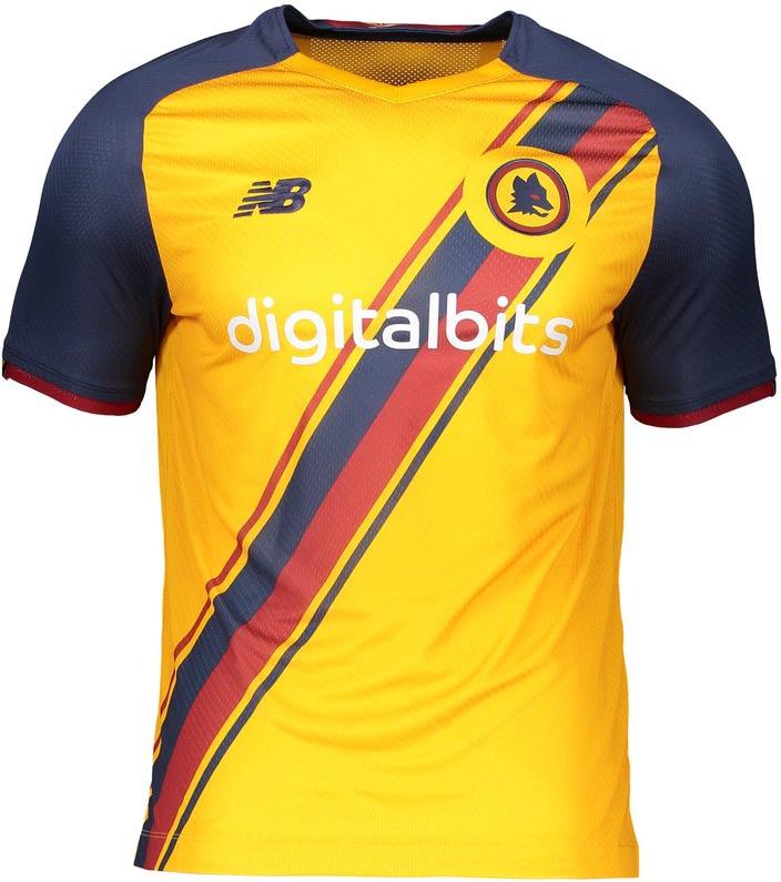 Dětský alternativní dres s krátkým rukávem New Balance AS Roma 2021/22