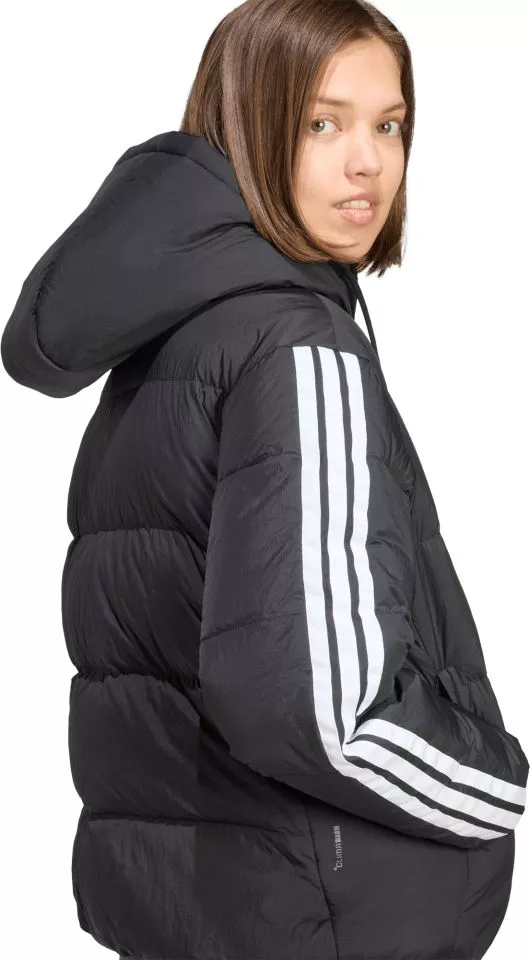 Giacche con cappuccio adidas Essentials Climawarm 3 Stripes Puffer Down Hooded Women