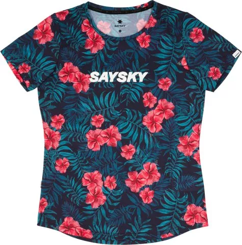 Dámské běžecké tričko s krátkým rukávem Saysky Flower Combat