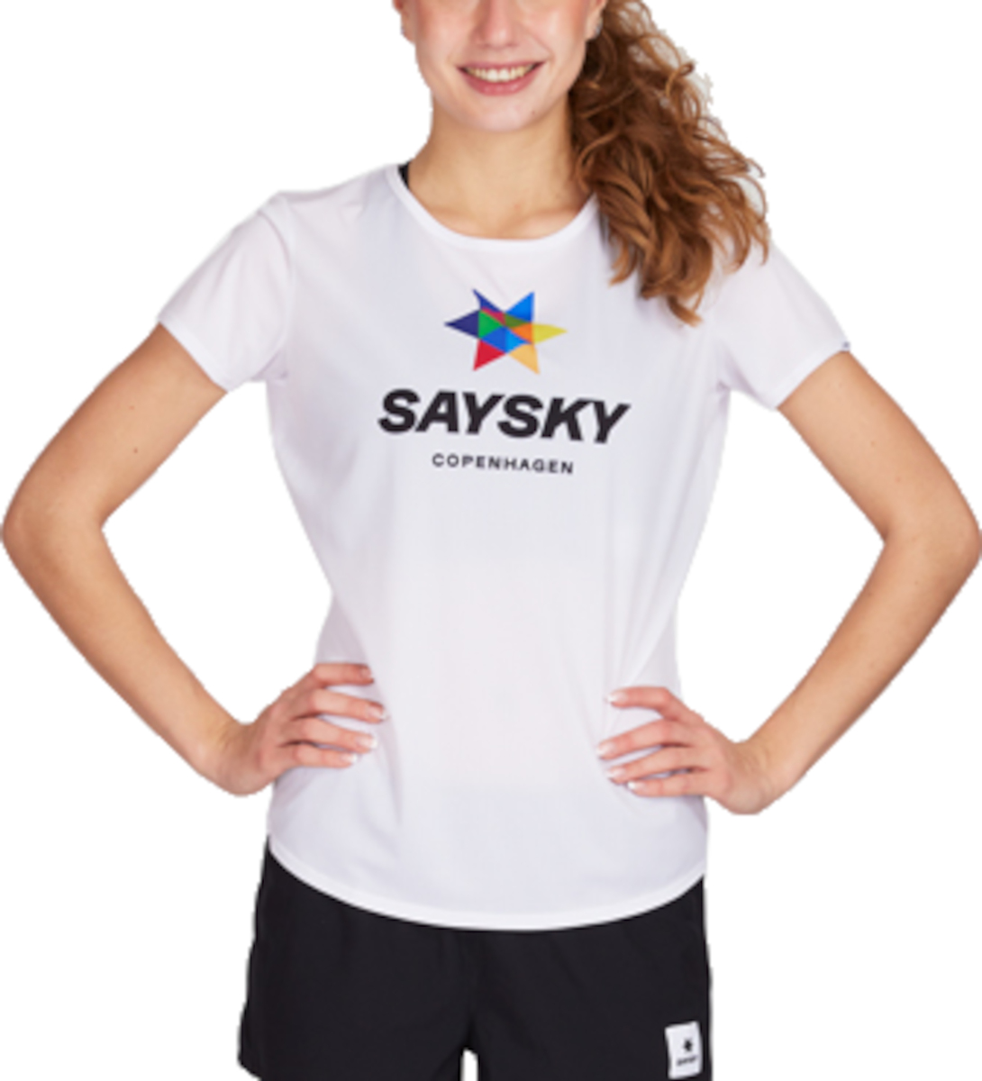 Dámské běžecké tričko s krátkým rukávem Saysky Heritage Flow