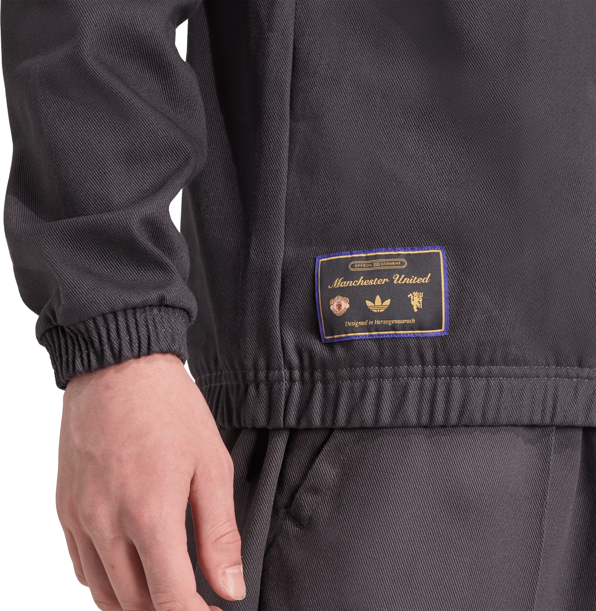 adidas Terrace Icons Drill Sweatshirt Manchester United Utility Black — foto 3