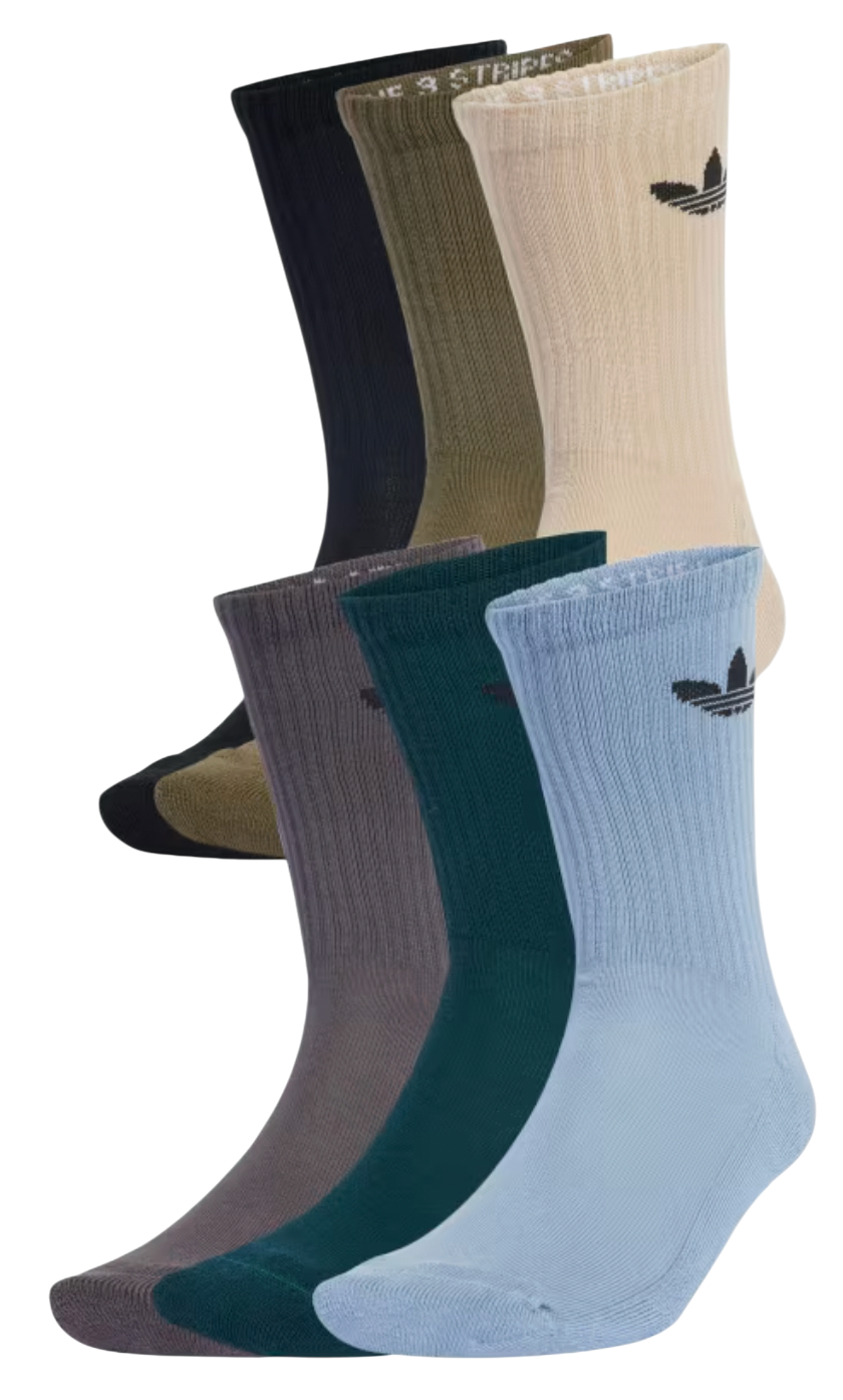 Originals Trefoil Crew Cushion 6 Pair Socks