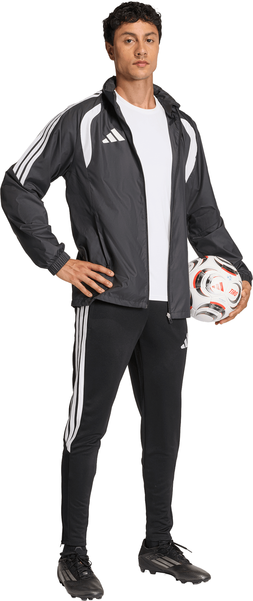 adidas Tiro 2026 League Windbreaker Black White — foto 4