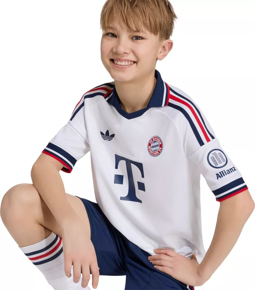 Dětský hostující dres s krátkým rukávem adidas FC Bayern Mnichov 2026/27