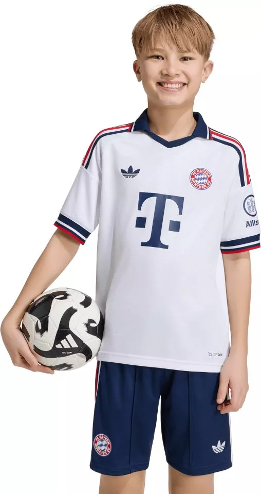 Dětský hostující dres s krátkým rukávem adidas FC Bayern Mnichov 2026/27