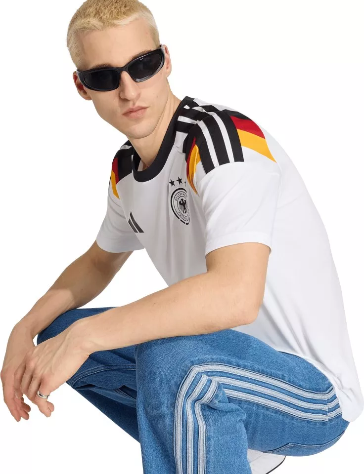 Pánský domácí fanouškovský dres s krátkým rukávem adidas Německo 2026