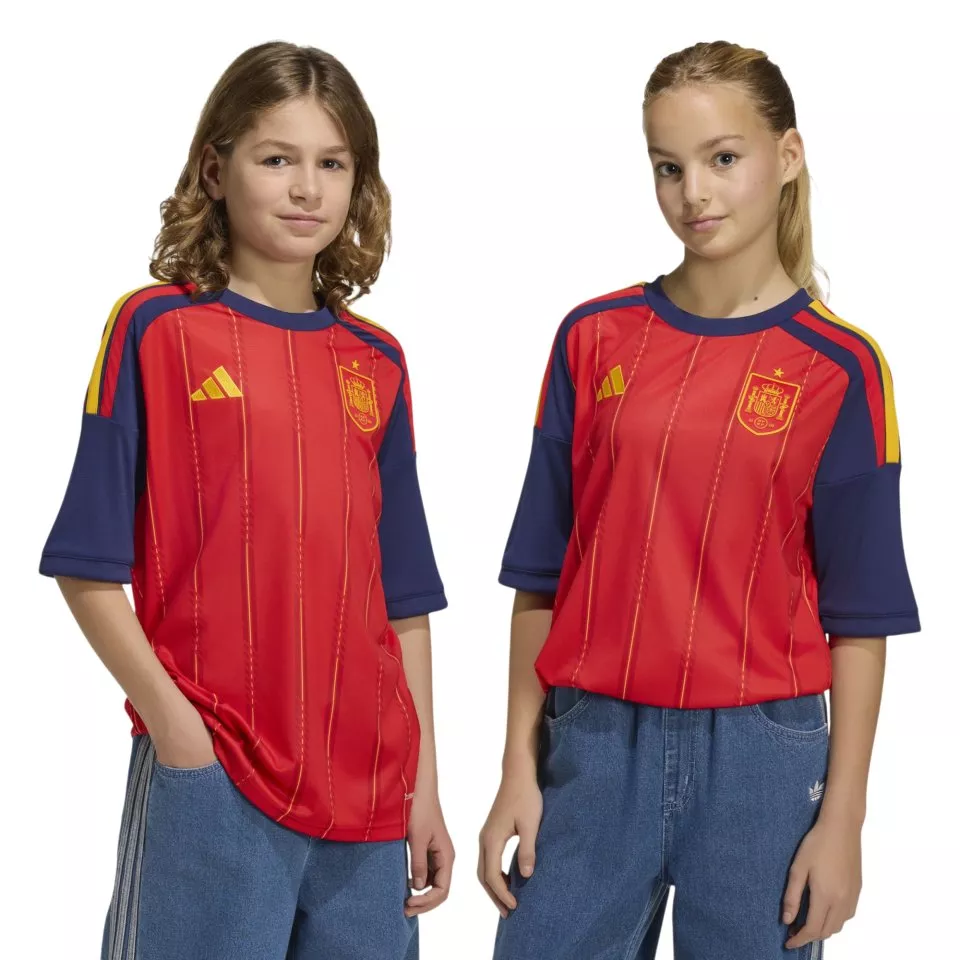 Dětský dres s krátkým rukávem adidas Španělsko 2026, domácí