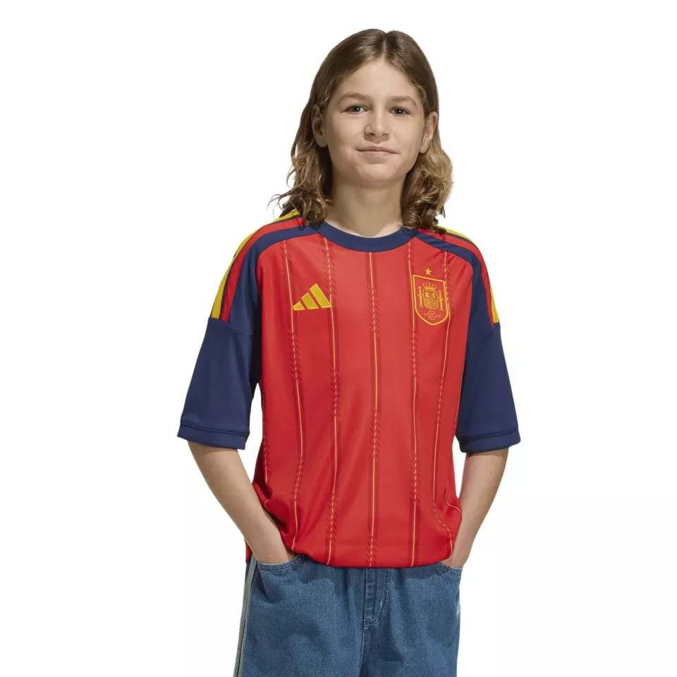 Dětský dres s krátkým rukávem adidas Španělsko 2026, domácí