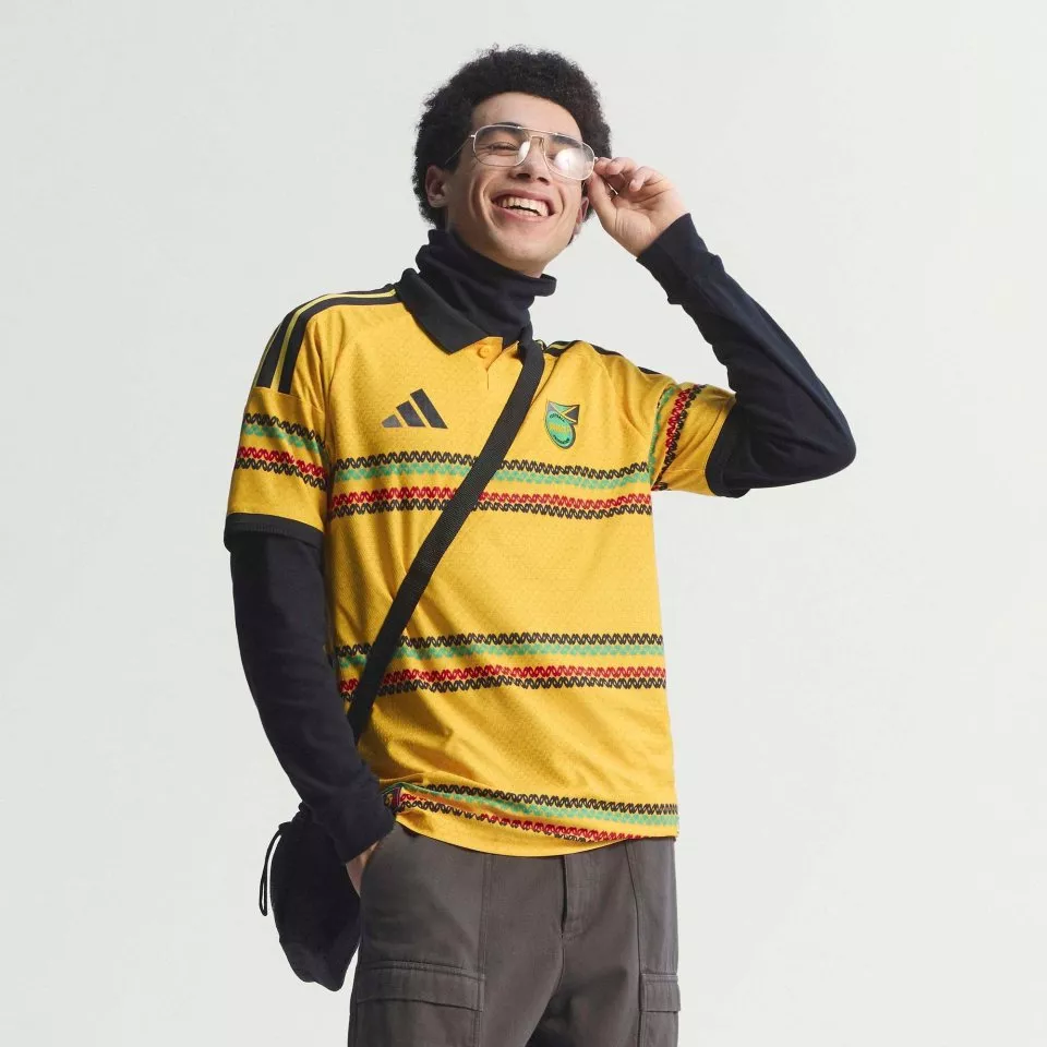 Pánský domácí dres s krátkým rukávem adidas Jamaica 2026 x Bob Marley