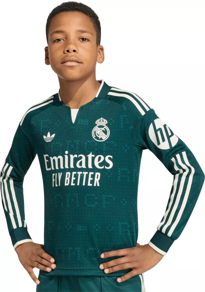 Dětský hostující dres s dlouhým rukávem adidas Real Madrid 2026/27