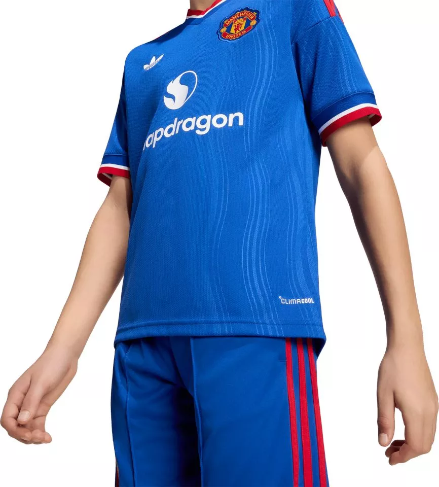 Dětský hostující dres s krátkým rukávem adidas Manchester United 2026/27