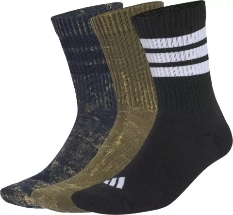3-Stripes Cushioned Crew Stone Wash 3 pairs