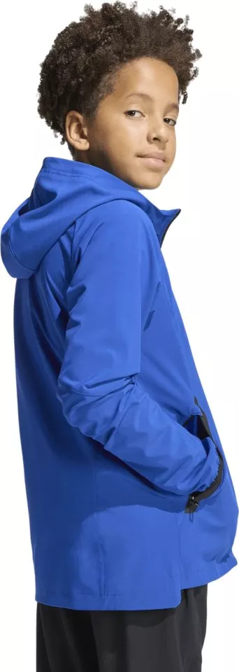 Jakna s kapuljačom adidas Tiro Travel Windbreaker Kids
