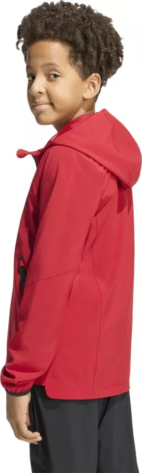 Jakke med hætte adidas Tiro Travel Windbreaker Kids