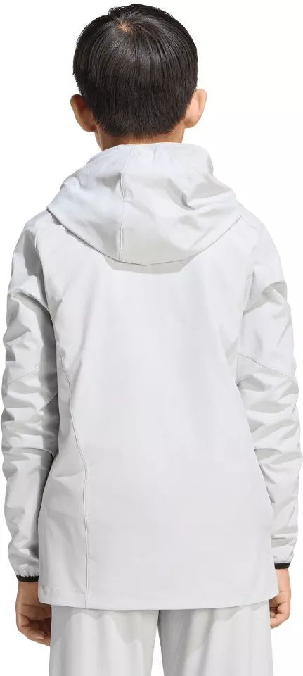 Jakke med hætte adidas Tiro Travel Windbreaker Kids